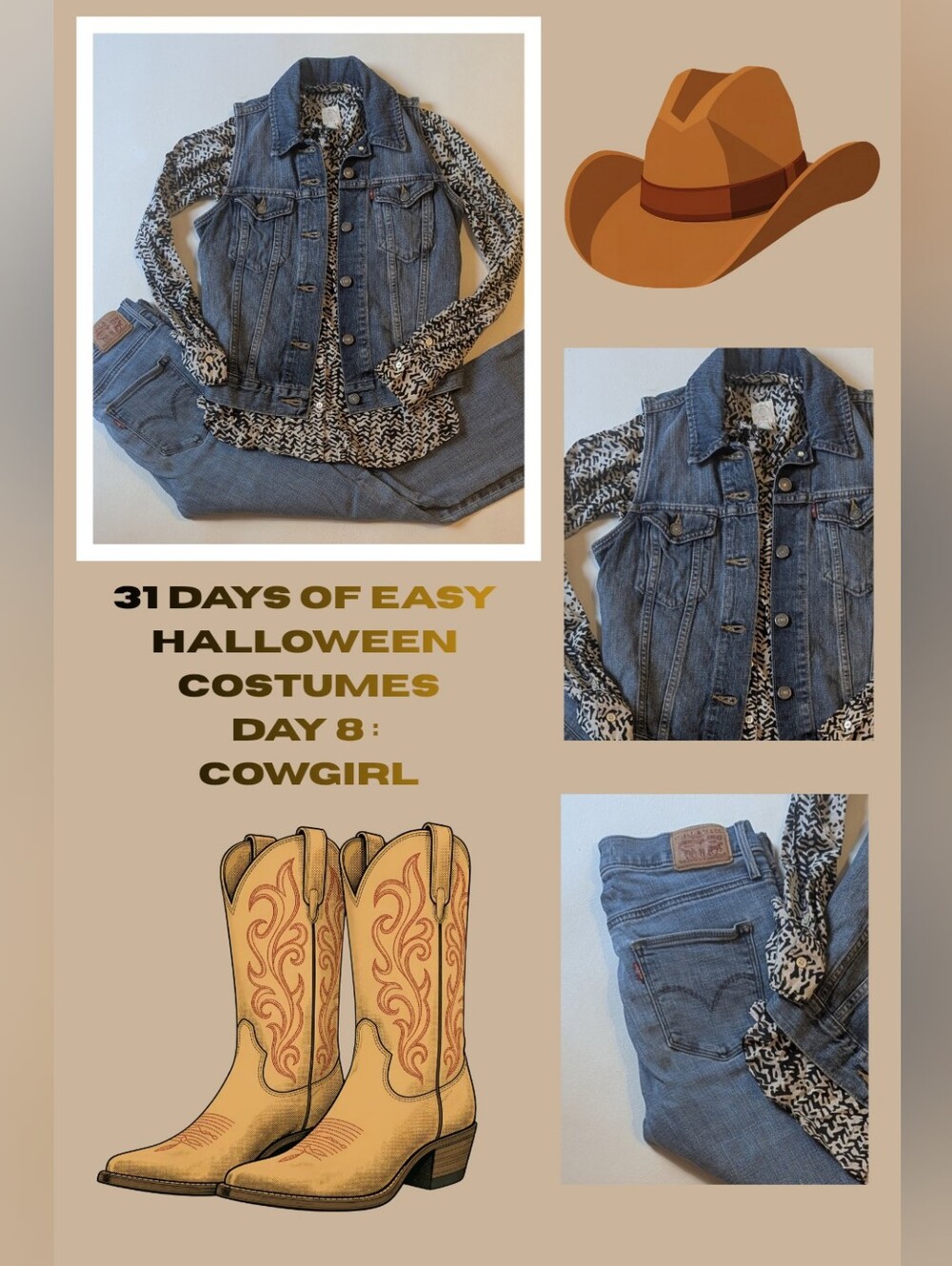 31 Days of Easy Halloween Costumes Day 8: Cowgirl